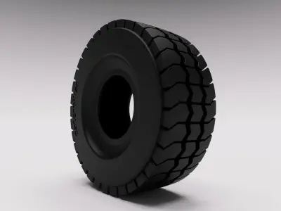tyre loader dumper construction 3D model