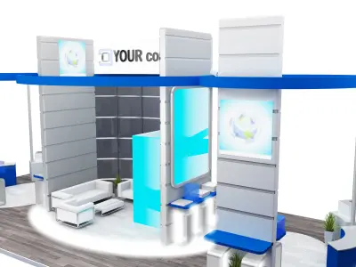 Booth Exhibition Stand a591a  3D model