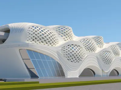 KAFD Metro Station 3D model