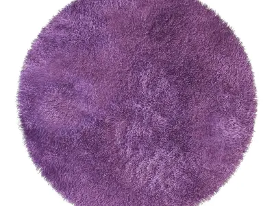 Round rug 3D model purchase