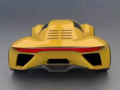 Exanox sportscar concept 3D model