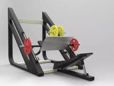 leg press Free 3D model