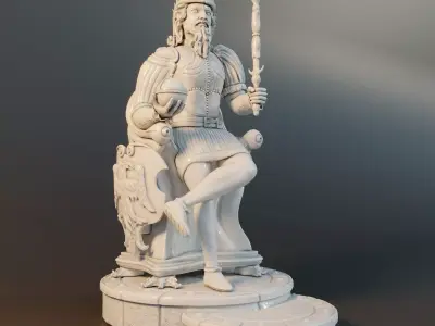 Arcane Emperor  Statue 3D print model