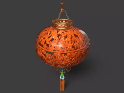 Chinese dragon ball  lantern  3D model
