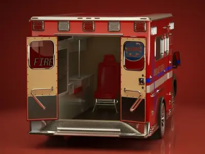Emergency Ambulance Vol6 3D model
