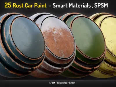 25 Rust Car Paint Smart Materials Texture