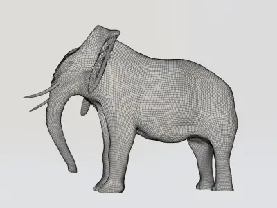 Elephant Low-poly 3D model
