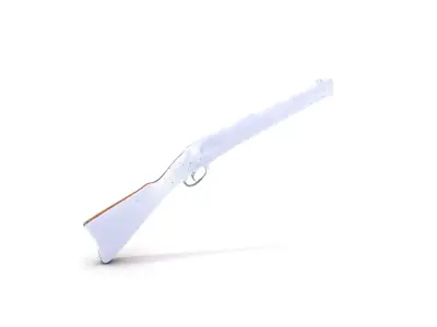 Engraved Flintlock Rifle model pack Low-poly 3D model