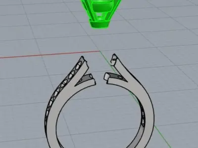 solitary ring 3D model