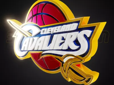 Cleveland Cavaliers logo - Cinematic - 3D print 3D model