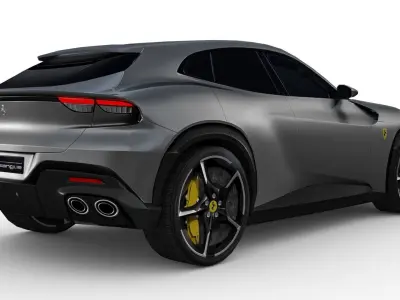 Ferrari Purosangue 2023 Low-poly 3D model