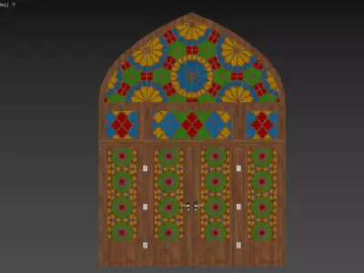 persain classic door - Nasir al-Mulk Mosque door   3D model