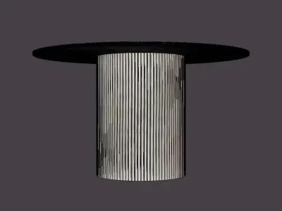 Kopparbo Dining Table Around 130 Cm Low-poly 3D model