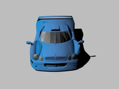 Low Poly Mercedes CLKGTR Low-poly 3D model