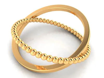 Ring M169 The luxury female abstract ring wedding 3D print model