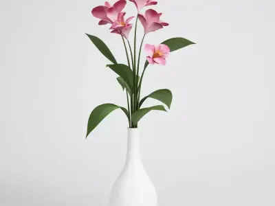 CGAxis flower 3D model