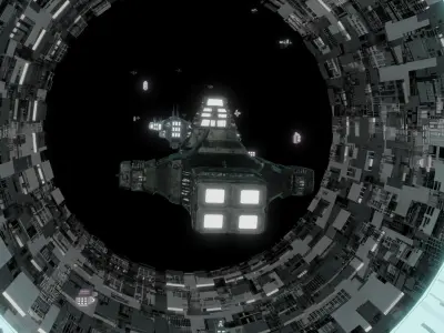Futuristic Space Ship 3d Model Free 3D model