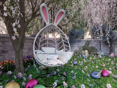 Easter Egg Hunt Blender Scene 3D model