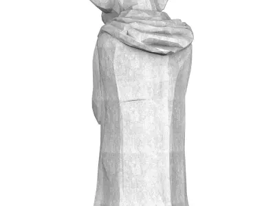 Master Yoda Figure Low Poly 3D print model