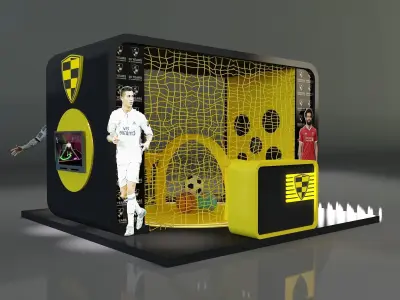 Booth Exhibition Stand a664c 3D model