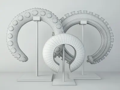 Bronze Ring Currencys 3D model