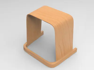 Zoe Stool Low-poly 3D model