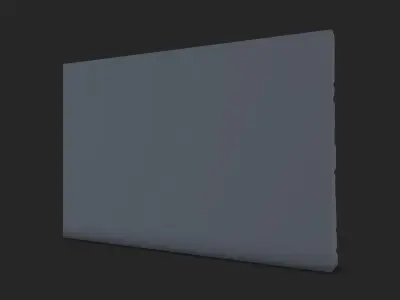 Fissured Rock Wall Architecture 3D model