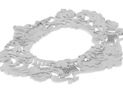 Cartouche Ornament 002 3D model