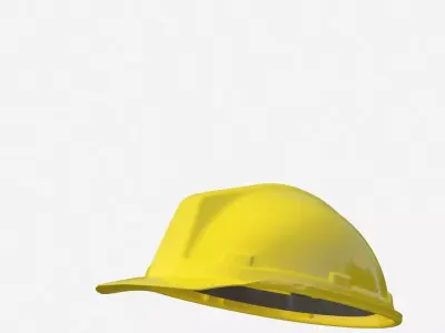 Worker Engineer Helmet Low-poly 3D model