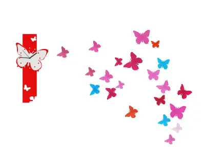 Butterfly Wall Decorations 3D model