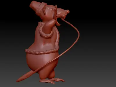 Cartoon rat 3D model
