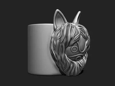 Anime Vase - Stuff Holder - 02 3D print model