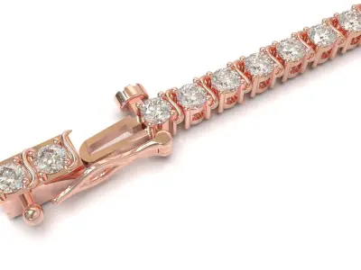 Tennis Bracelet 47335 3D print model