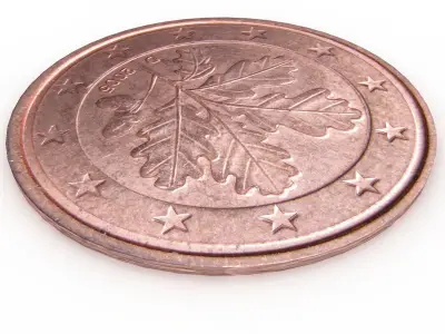 1 Euro Cent Germany 3D model