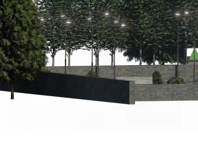 Movie scene 3D model