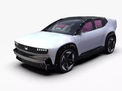Honda Saloon SUV New Concept Low-poly 3D model