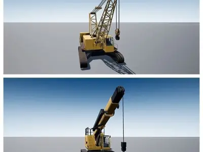 Heavy Equipment Pack Low-poly 3D model