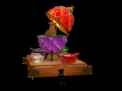 Faberge egg   Low-poly 3D model