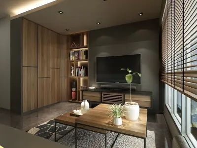 Singapore Residential Interior 3D model