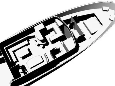 Millenial 68 - 70ft  luxury Motor Yacht Low-poly 3D model