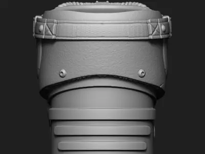 Skull penholder Biker vol1B 3D print model