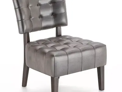 Avianna Upholstered Slipper Chair Low-poly 3D model