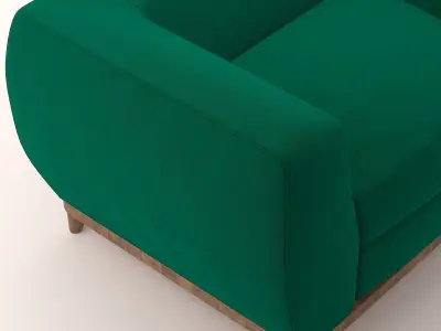 Velvet Armchair 3D model