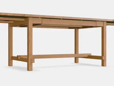 NORDVIKEN Extendable table 1 Low-poly 3D model