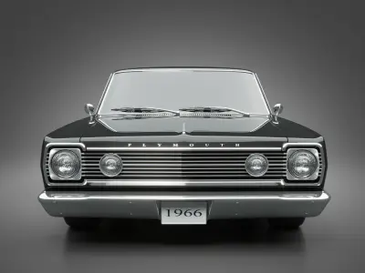 1966 Plymouth Belvedere II 3D model