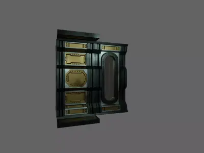 SMALL STEAMPUNK WALLS PACKAGE - ROgueFilmProductions Low-poly 3D model