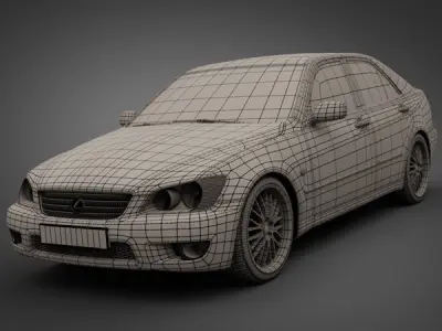 2005 Lexus IS200 3D model