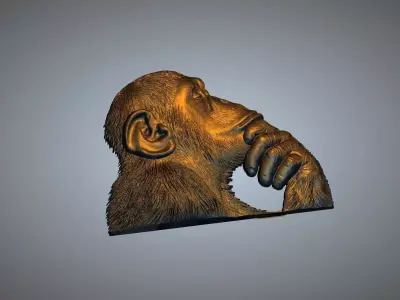 CHIMPANJI ANIMAL 3D print model