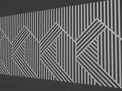 Wall wood seamless set2 V16 3D model