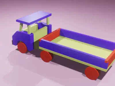Truck toy 3D model